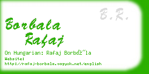 borbala rafaj business card